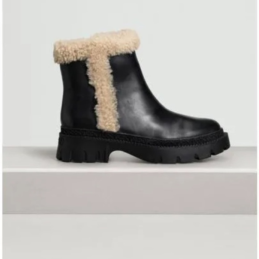 Coach Jane Leather Ankle Boots
